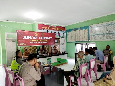 Tampung Keluhan Masyarakat, Polsek Jambi Timur Gelar Jumat Curhat 