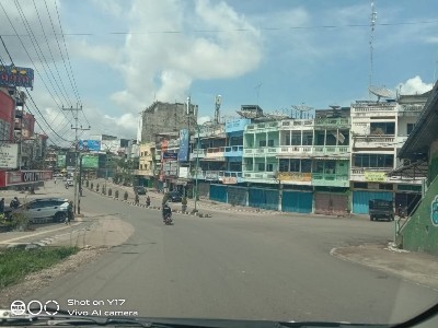 Rayakan Imlek Tahun 2023 Pusat Pasar Jambi Sepi Toko toko Tutup 