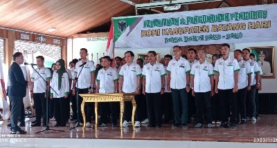 Pengurus KONI Batanghari Dikukuhkan, Segera Munculkan Atlet Atlet Berprestasi