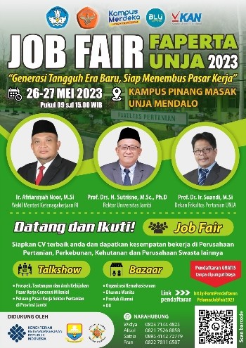 Meriahkan Pelantikan dan Reuni Akbar IKA Faperta Unja Gelar Job Fair, Sediakan 1.000 Lowongan Kerja