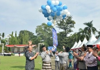 Pimpin Upacara HUT Kota Jambi ke 77, Fasha : Kita Tidak kerja Biasa dan Meraih yang Biasa Saja