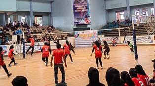 Porprov XXIII : Tundukan Tebo 3-1 Tim Voli Putri Kota Jambi Menuju Final