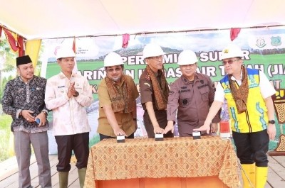 Bupati Resmikan Jaringan Irigasi Air Tanah di Desa Parit Bilal