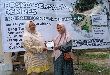 FJPI Aceh Ikut Peduli Penyintas Banjir Bandang dan Longsor di Aceh 