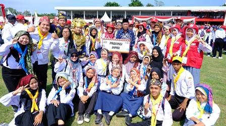 Hadiri Pembukaan Jumbara PMR Nasional, Wagub Sani Berpesan Junjung Tinggi Prinsip Jambi Beradat Jamb