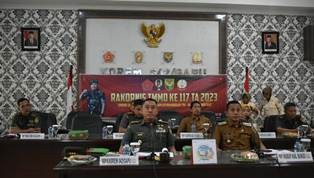 Kasrem 042/Gapu Mengikuti Rakornis TMMD Ke-117