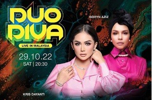 Kris Dayanti Konser Duo Diva Bareng Penyanyi Malaysia Noryn Aziz