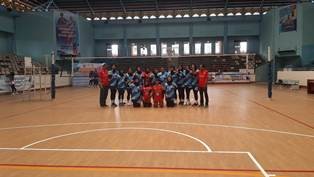 Tim Volly Putri Menang Mudah Melawan Kabupaten Sarolangun Pada Porprov XXIII Jambi 2023