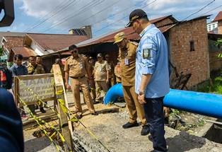 Walikota Jambi Fasha Sidak Proyek Pembangunan Rehab Jembatan dan Drainase