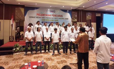 Pengurus SMSI Provinsi Jambi Resmi Dilantik